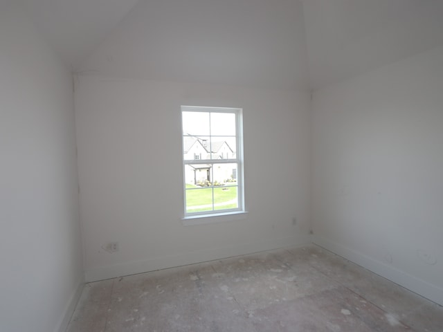 8315 Oceanmist Cove Dr, Cypress, TX 77433 - unfurnished room with lofted ceiling and baseboards