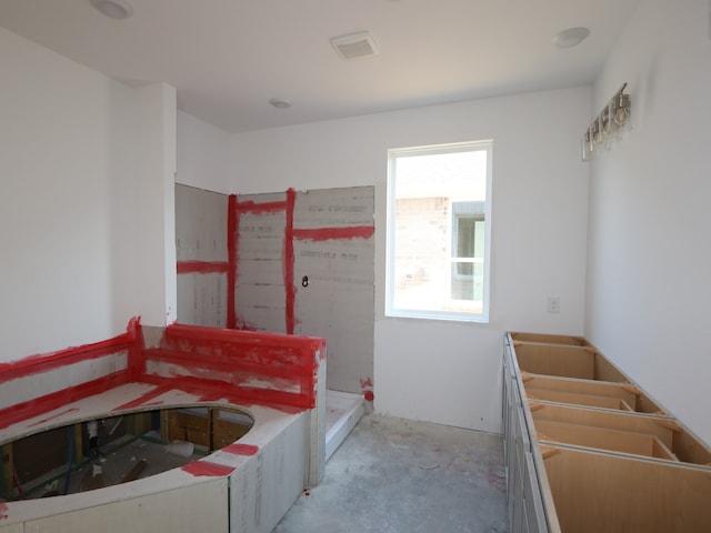 8315 Oceanmist Cove Dr, Cypress, TX 77433 - bathroom with concrete flooring and a shower stall