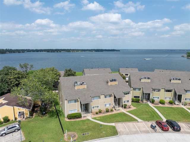 157 April Point Dr S Unit 157, Montgomery, TX 77356 - aerial view featuring a water view