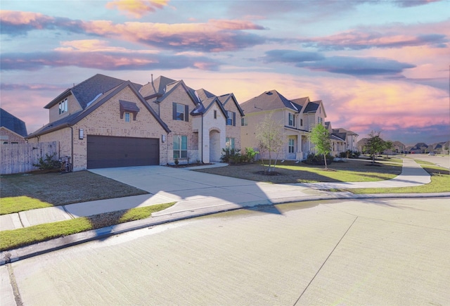 view of front of house featuring a garage