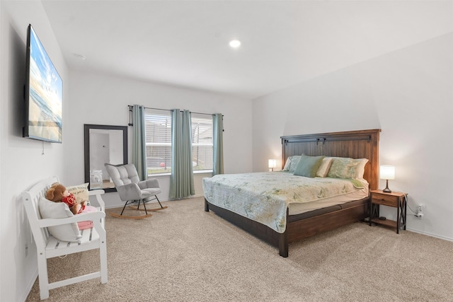 bedroom featuring carpet flooring