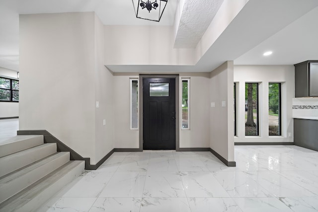 foyer with a healthy amount of sunlight