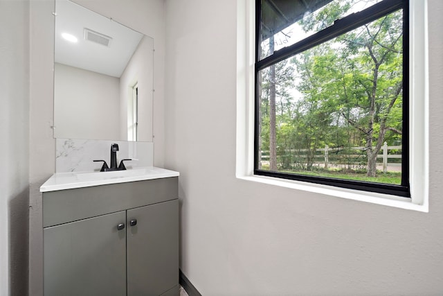 bathroom featuring vanity