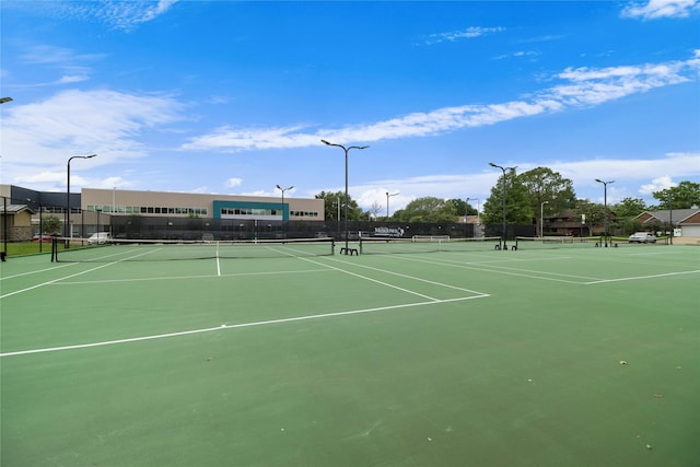 view of tennis court