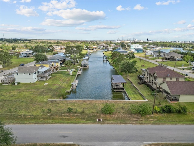 106 Palm Dr Unit Cr776, Liverpool, TX 77577 - aerial perspective of suburban area featuring a large body of water