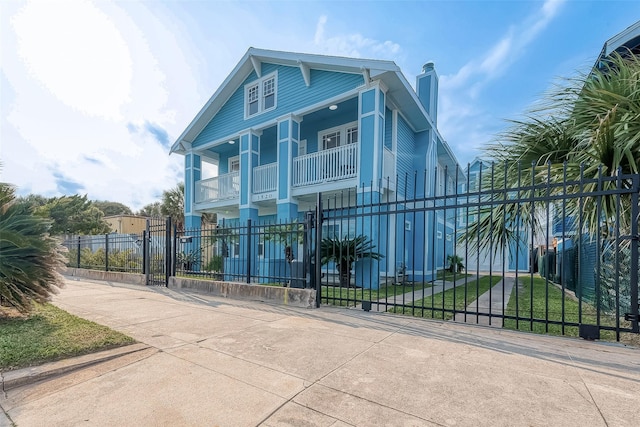 3520 Ave S Unit 1/2, Galveston, TX 77550 - view of front of home featuring a balcony