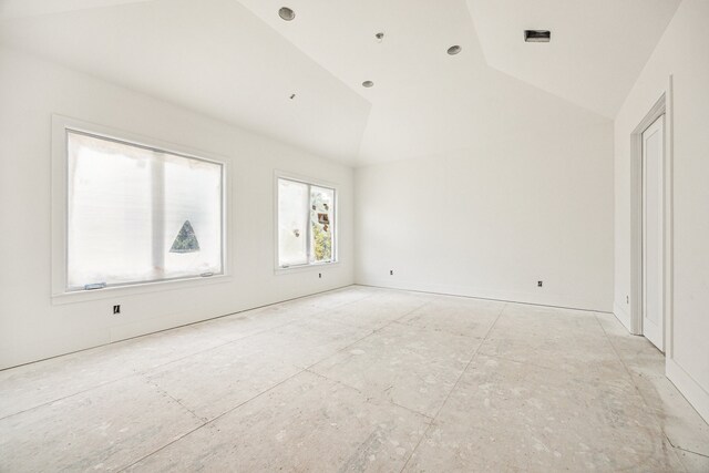 1615 Milford St, Houston, TX 77006 - spare room featuring high vaulted ceiling