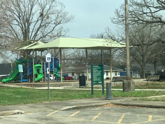 view of community with a playground