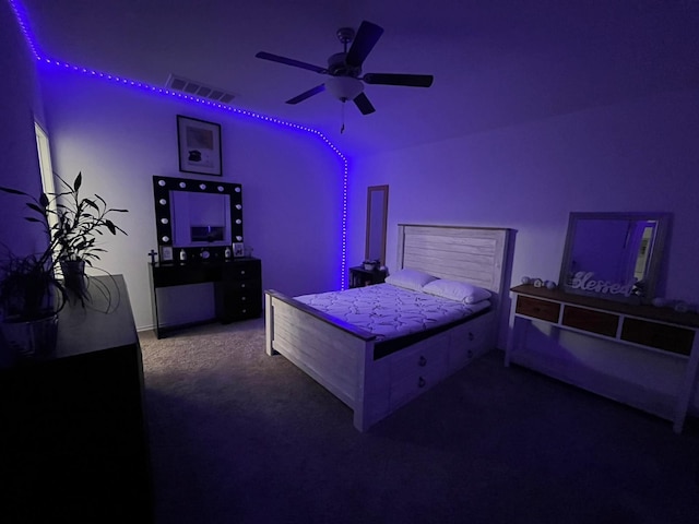 bedroom with carpet floors