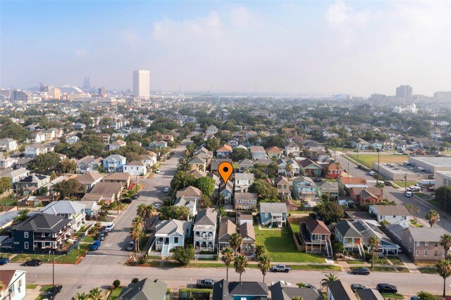 1621 Ursuline St, Galveston, TX 77550 - birds eye view of property featuring a residential view