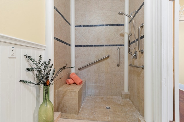 1621 Ursuline St, Galveston, TX 77550 - bathroom featuring a tile shower