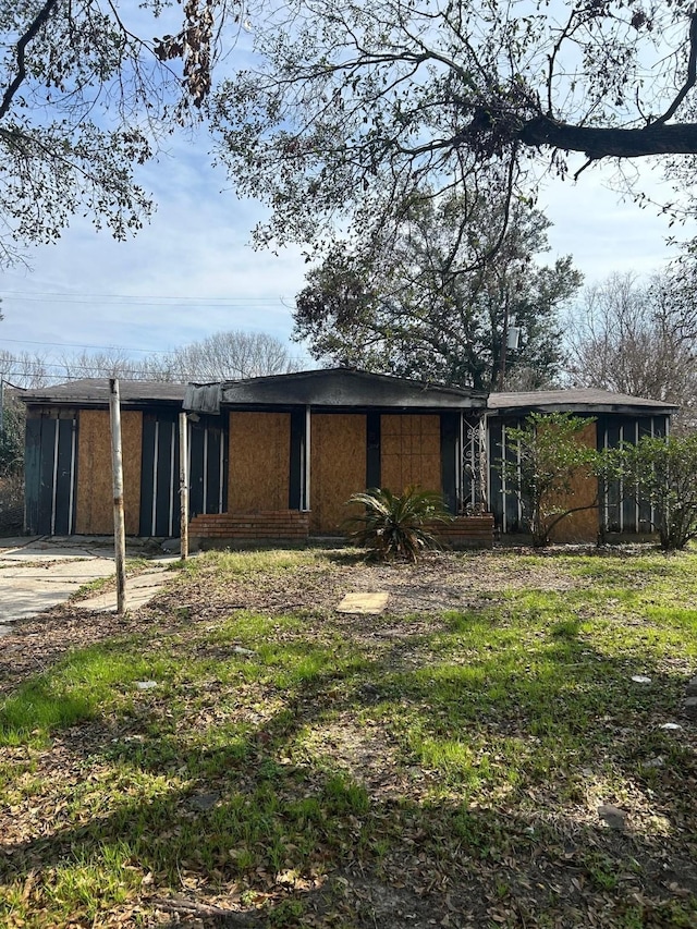 view of rear view of property