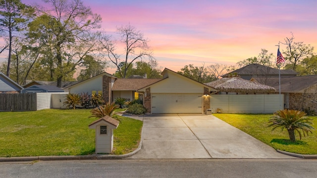 626 N Starboard St, Crosby, TX 77532 - mid-century home featuring driveway, a garage, and brick siding
