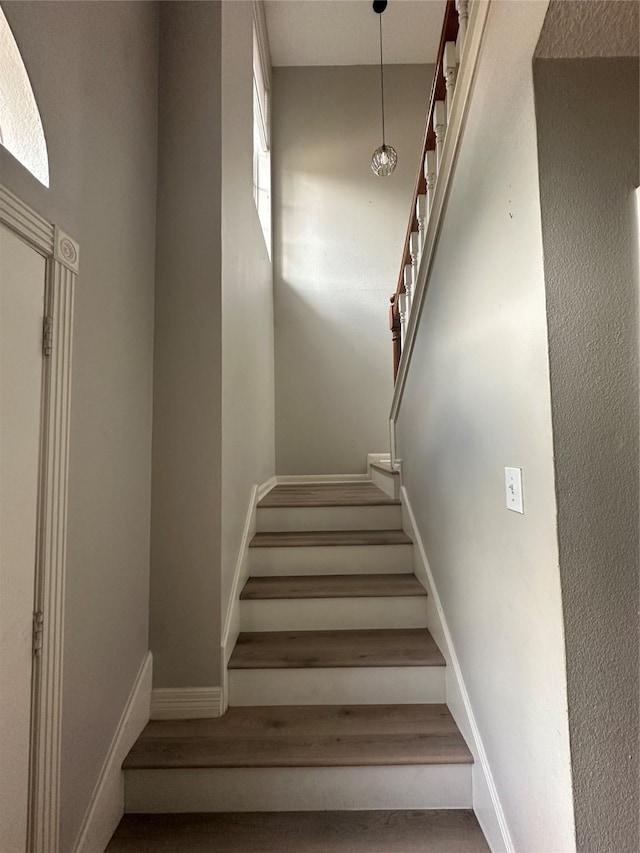 1723 Park Ridge Dr, Katy, TX 77450 - stairs with baseboards