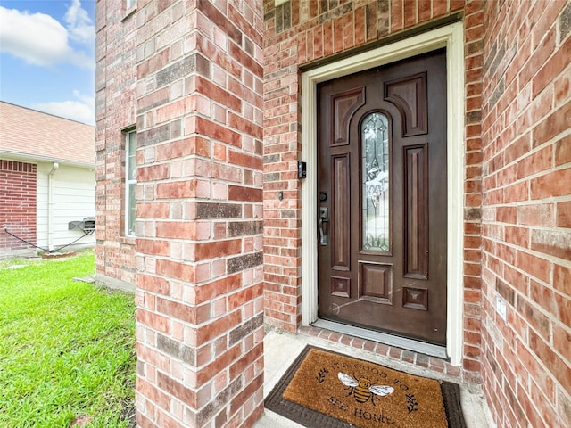 view of exterior entry