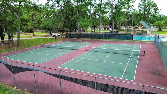view of sport court