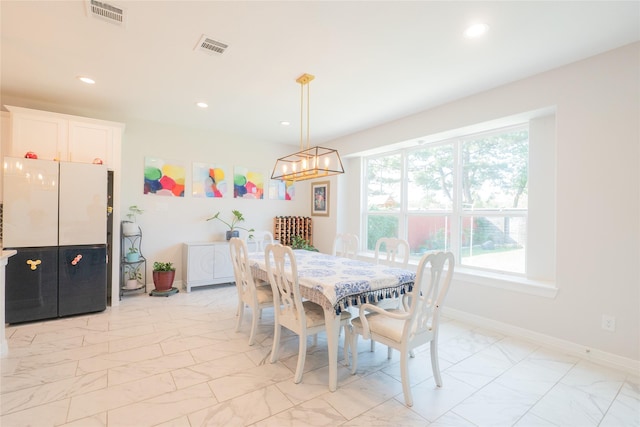 view of dining room