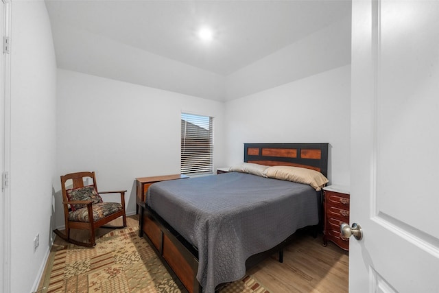 bedroom featuring light wood-type flooring