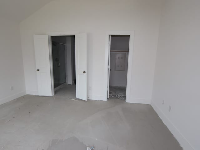 21666 Sandy Dune Dr, Cypress, TX 77433 - unfurnished bedroom with a spacious closet and vaulted ceiling