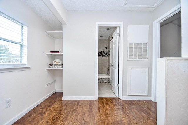 interior space featuring dark hardwood / wood-style floors