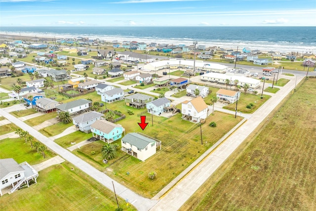 16725 Captain Bligh Rd, Jamaica Beach, TX 77554 - drone / aerial view with a water view