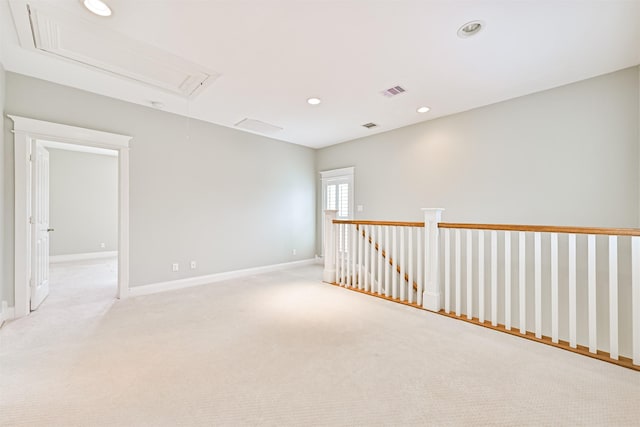 empty room with light carpet