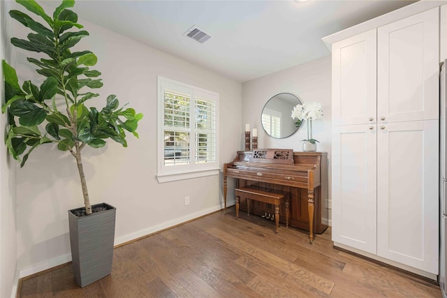 misc room featuring hardwood / wood-style flooring