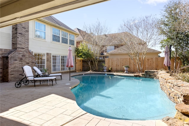 view of pool with a patio area