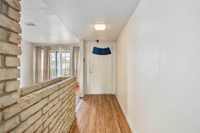 interior space featuring light wood-type flooring