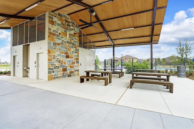 view of community featuring a gazebo