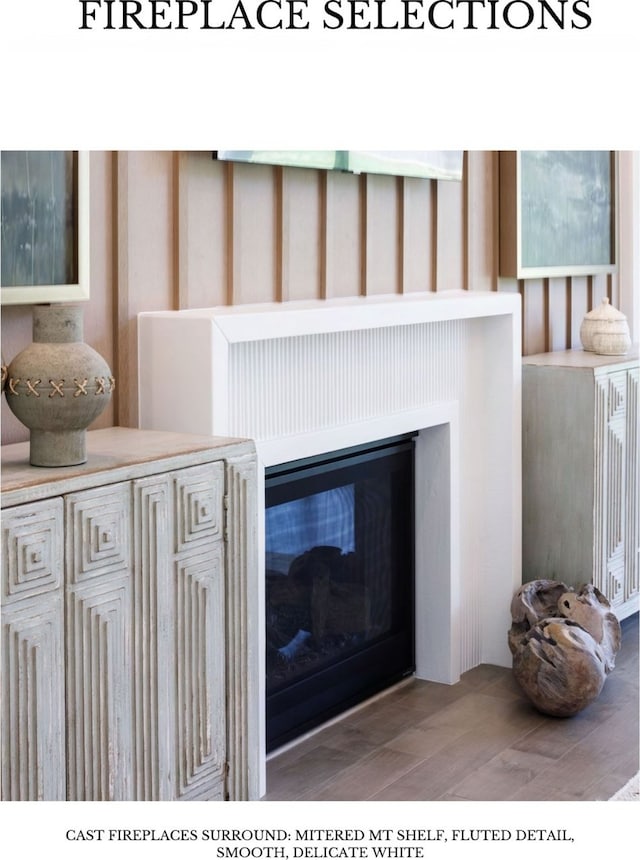 interior details featuring hardwood / wood-style floors