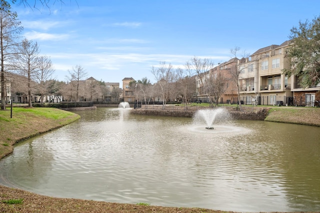 view of water feature