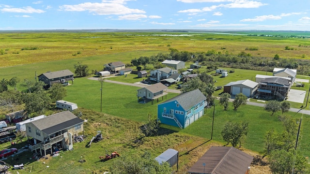 bird's eye view with a rural view