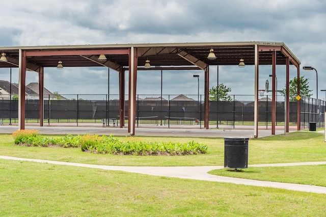 view of home's community featuring a yard