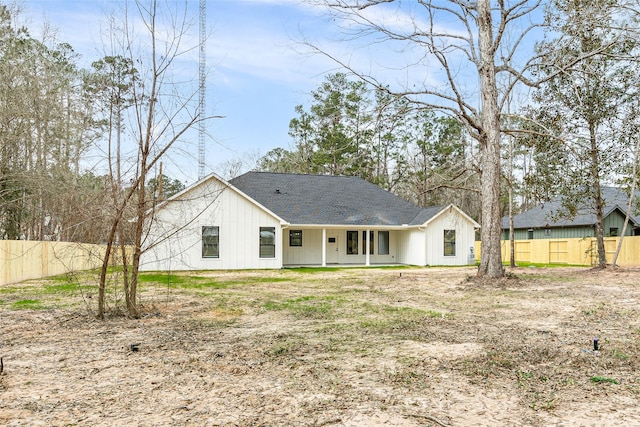 view of back of property