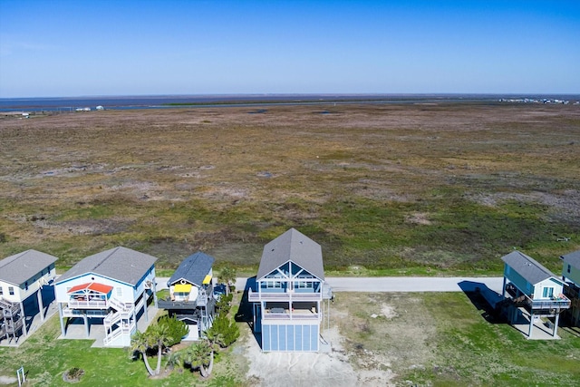 bird's eye view featuring a rural view