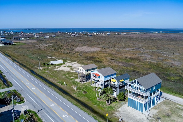 aerial view with a rural view