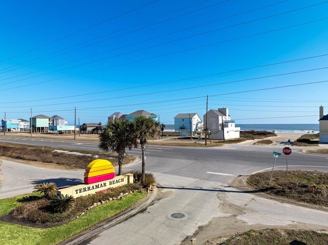 view of road featuring a water view