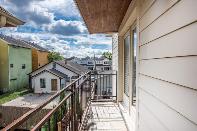 view of balcony