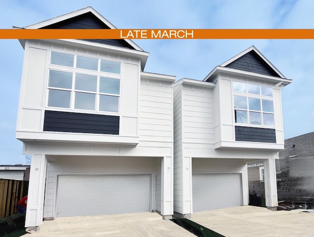 view of front of home featuring a garage