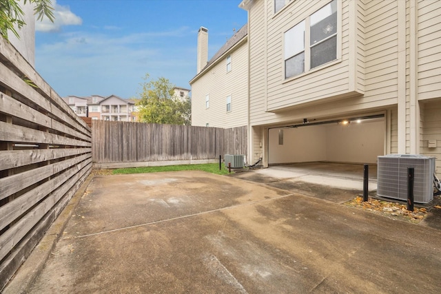 exterior space with central AC unit