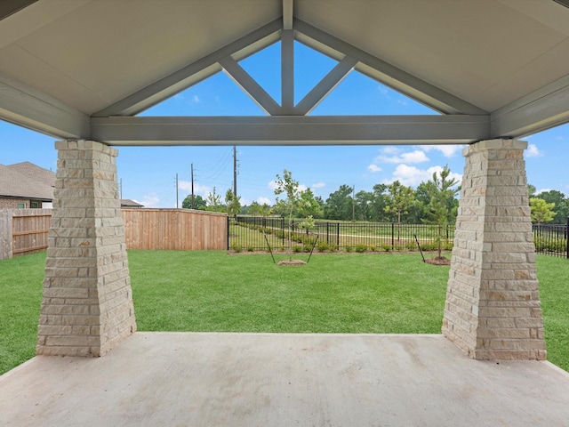 8318 Aussie Beadhead Dr, Fulshear, TX 77441 - fenced backyard featuring a patio area