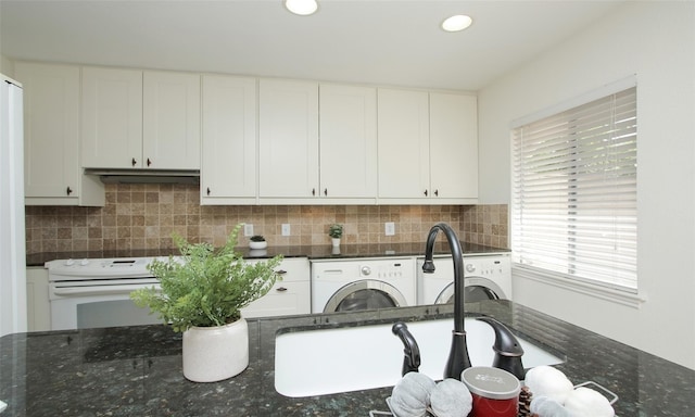 laundry area featuring separate washer and dryer