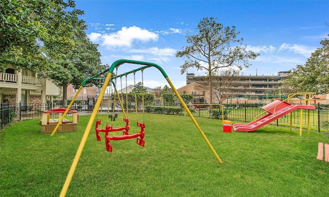 view of jungle gym