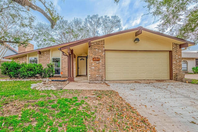 ranch-style home with a garage