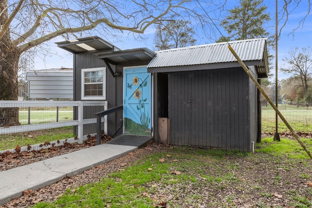 view of outbuilding