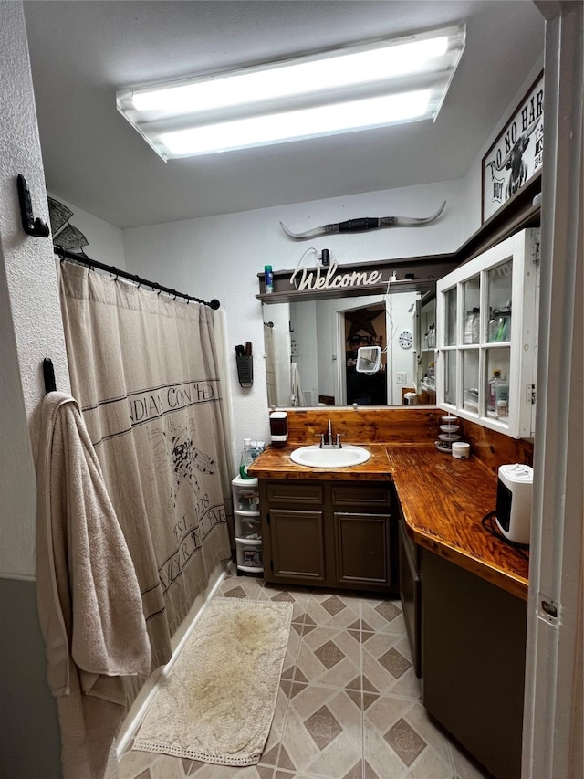 bathroom featuring vanity