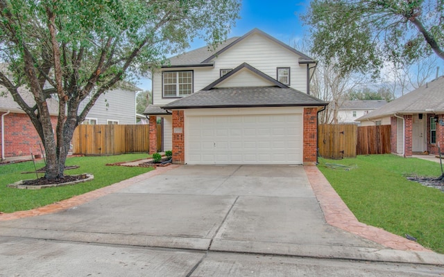 front of property with a front lawn