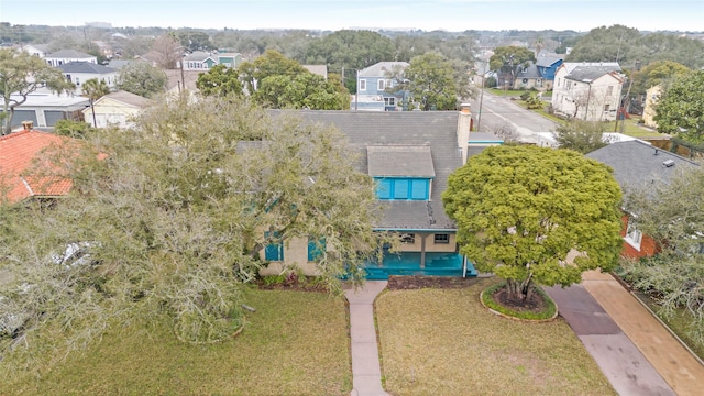 birds eye view of property featuring a residential view