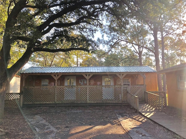 view of back of property